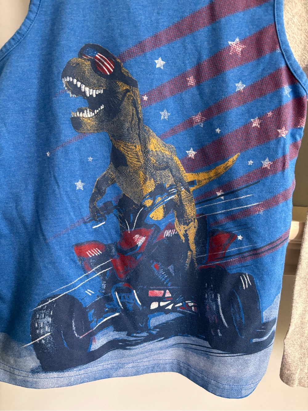 Carter's Boys Dino Graphic Tank & Tee Set - Blue & Gray - Picture 3 of 8